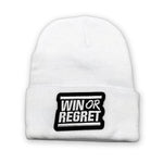 White Win Or Regret Beanie