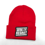 Red Win Or Regret Beanie