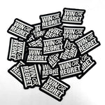 Win Or Regret - Logo Embroidered Patches