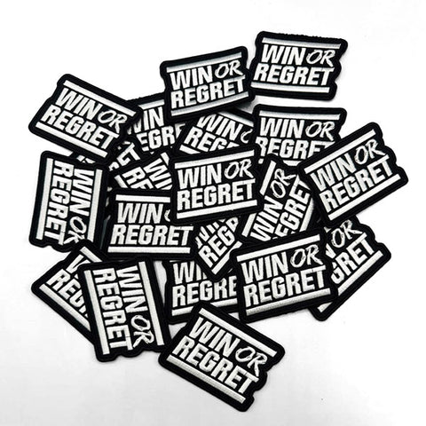 Win Or Regret - Logo Embroidered Patches
