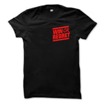 Win Or Regret Red Pocket Logo on Black