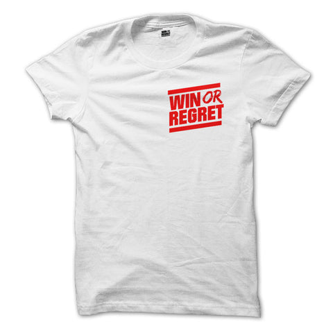 Win Or Regret Red Pocket Logo on White
